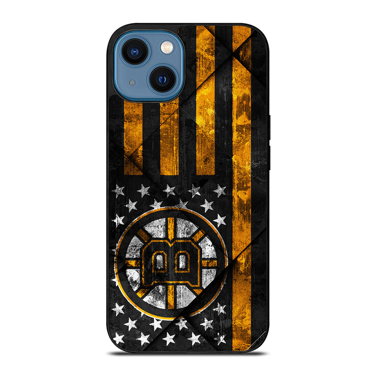 BOSTON BRUINS BLACK AND GOLD iPhone 14 Case Cover