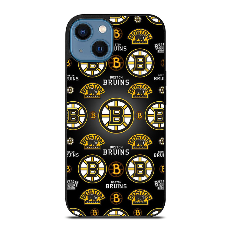 BOSTON BRUINS LOGO COLLAGE iPhone 14 Case Cover