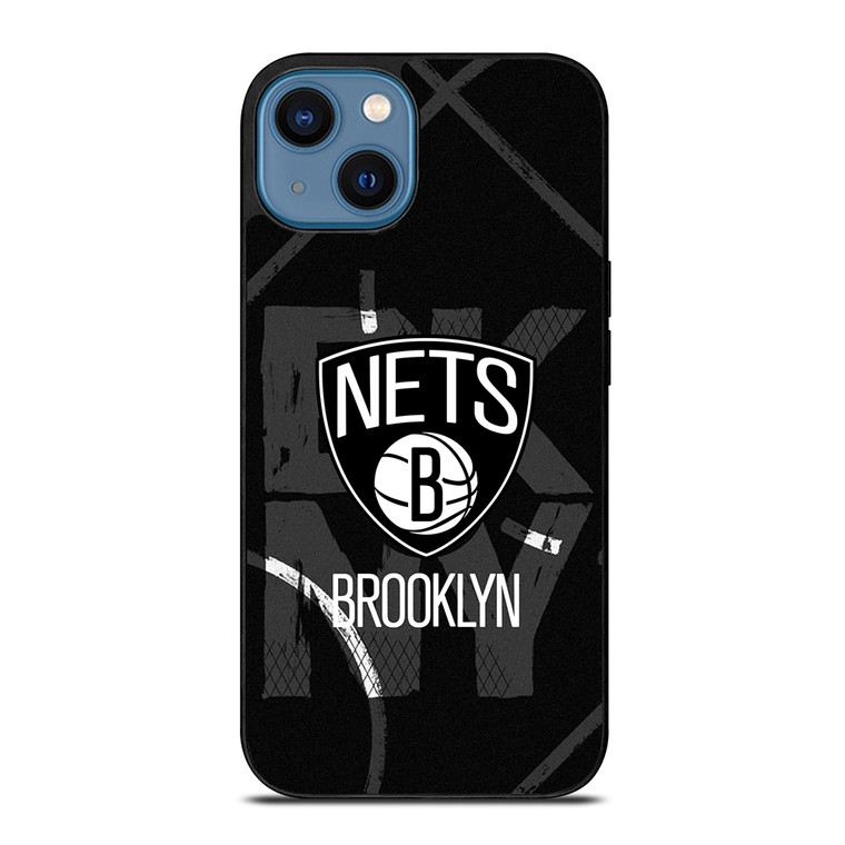BROOKLYN NETS NBA TEAM LOGO iPhone 14 Case Cover