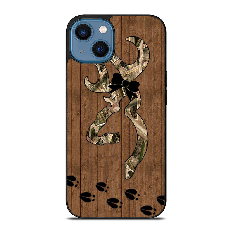 BROWNING DEER FOOTPRINT iPhone 14 Case Cover