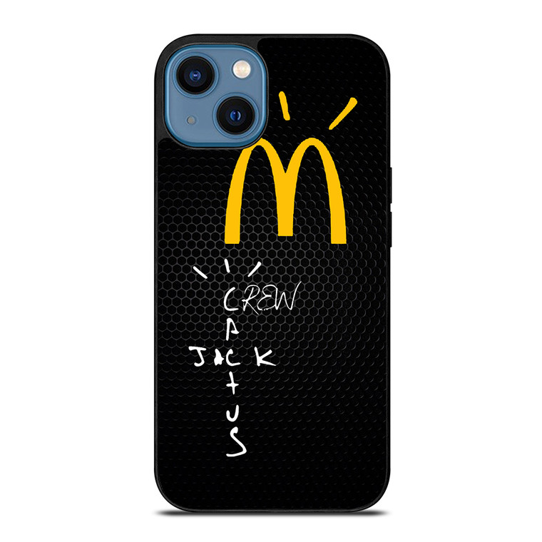 CACTUS JACK TRAVIS SCOTT MCDONALD'S METAL LOGO iPhone 14 Case Cover