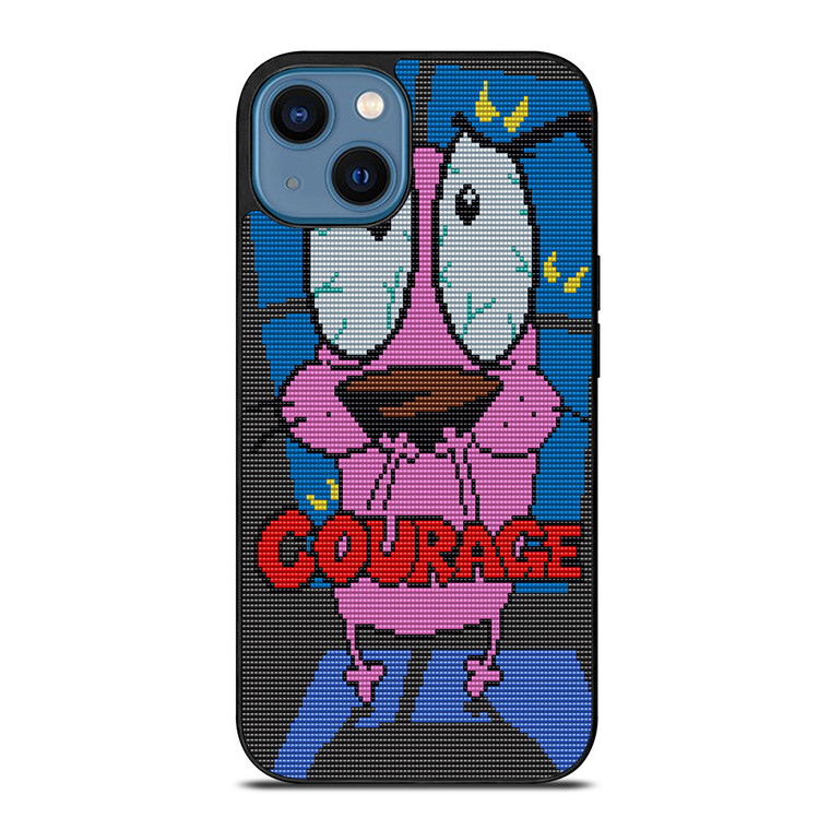 COURAGE THE COWARDLY DOG SCARED iPhone 14 Case Cover