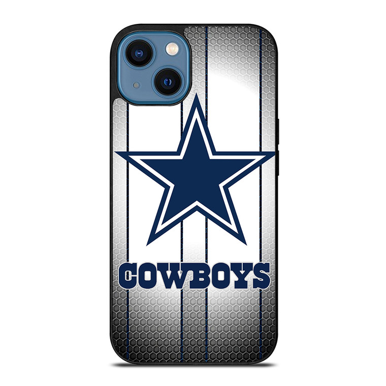 DALLAS COWBOYS SILVER METAL iPhone 14 Case Cover