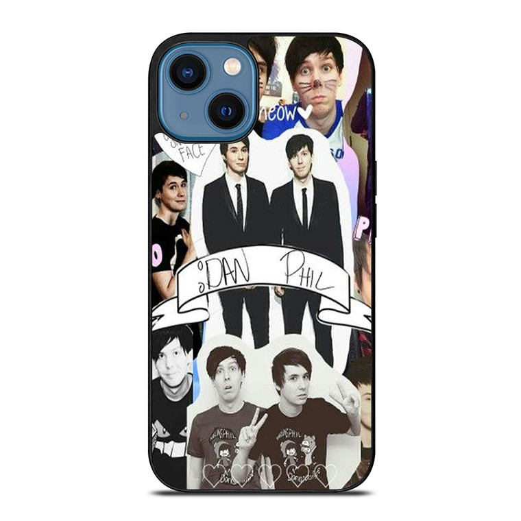 DAN AND PHIL COLLAGE iPhone 14 Case Cover