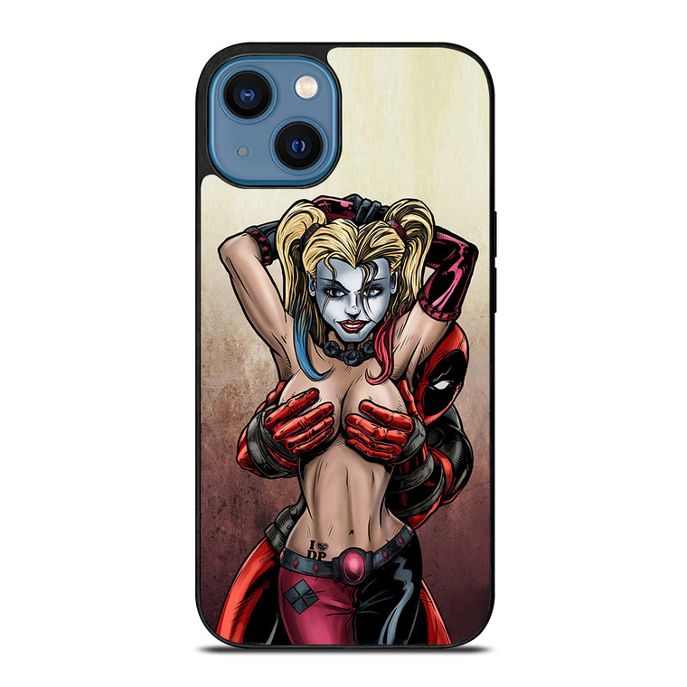 DEADPOOL HARLEY QUINN 3 iPhone 14 Case Cover