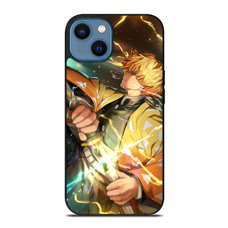 DEMON SLAYER ZENITSU LIGHTNING iPhone 14 Case Cover DEMON SLAYER ZENITSU LIGHTNING iPhone 14 Case Cover