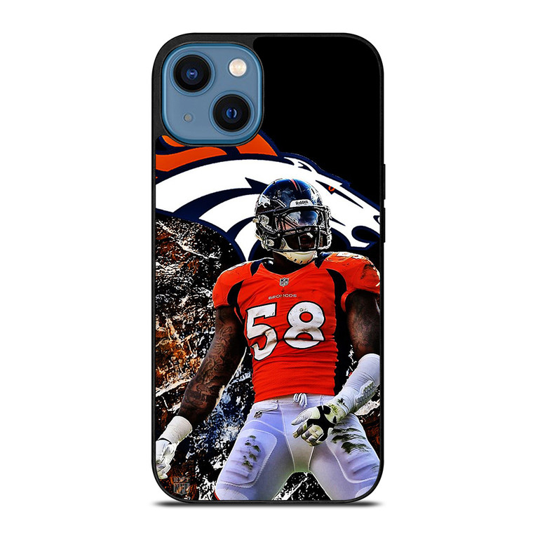 DENVER BRONCOS VON MILLER iPhone 14 Case Cover