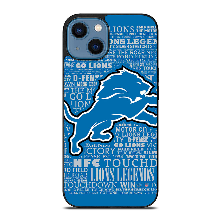 DETROIT LIONS QUOTE iPhone 14 Case Cover