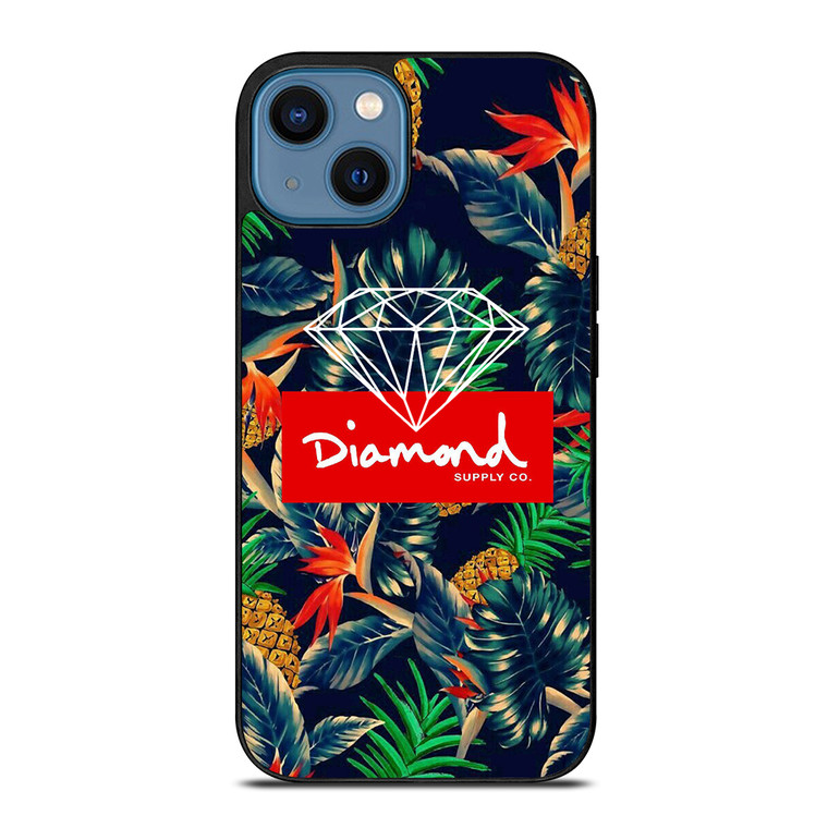DIAMOND SUPPLY CO FLORAL LOGO iPhone 14 Case Cover