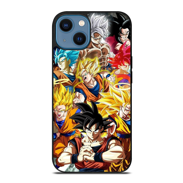 GOKU DRAGON BALL ALL SUPER SAIYAN iPhone 14 Case Cover