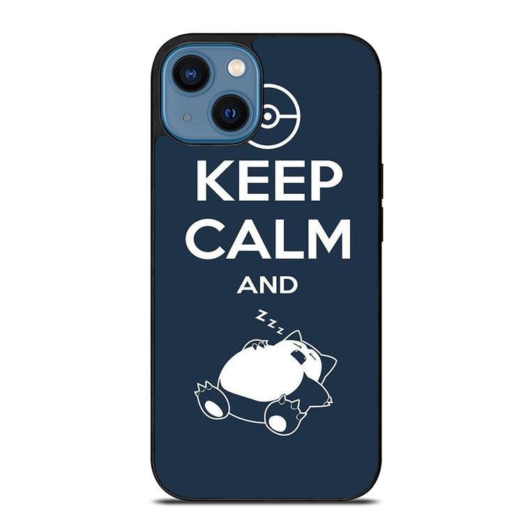 KEEP CALM SNORLAX iPhone 14 Case Cover