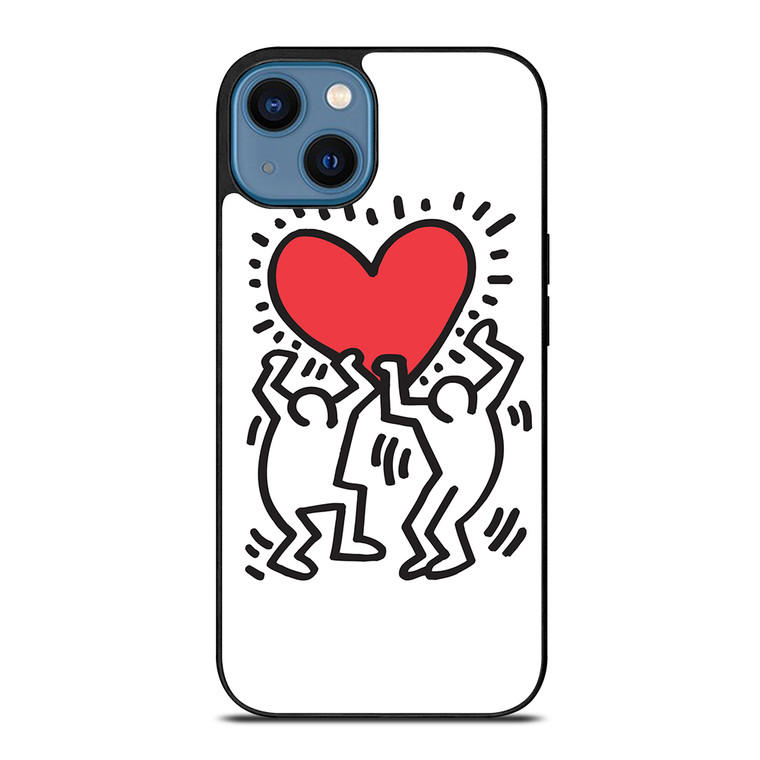KEITH HARING LOVE 2 iPhone 14 Case Cover