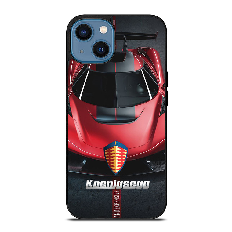 KOENIGSEGG RED CAR iPhone 14 Case Cover