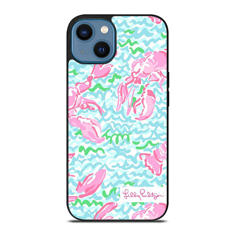 LILLY PULITZER SUMMER LOBSTER iPhone 14 Case Cover LILLY PULITZER SUMMER LOBSTER iPhone 14 Case Cover