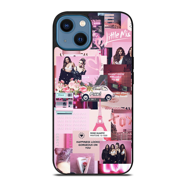 LITTLE MIX PINK COLLAGE iPhone 14 Case Cover LITTLE MIX PINK COLLAGE iPhone 14 Case Cover