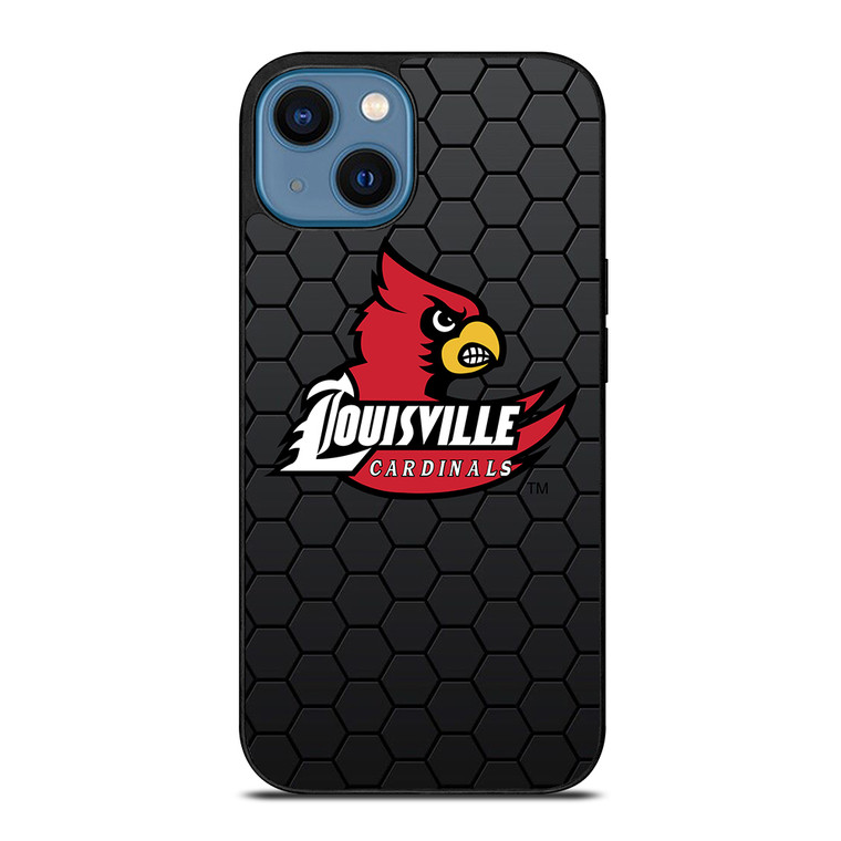 LOUISVILLE CARDINALS LOGO HEXAGON iPhone 14 Case Cover