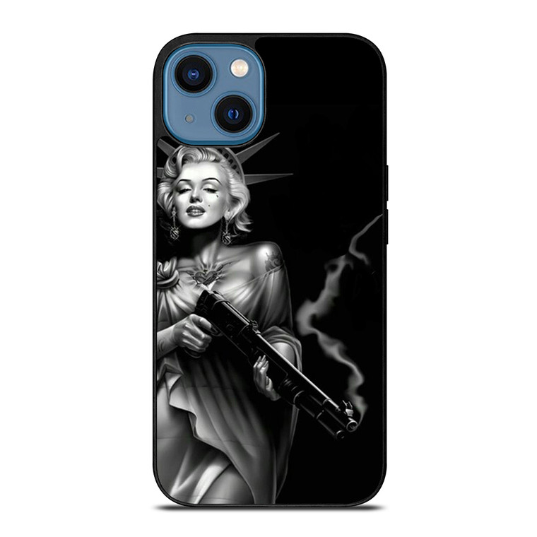 MARILYN MONROE FIRE iPhone 14 Case Cover