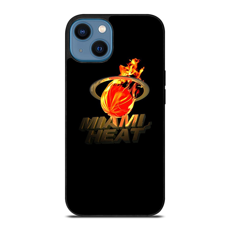MIAMI HEAT FIRE LOGO iPhone 14 Case Cover