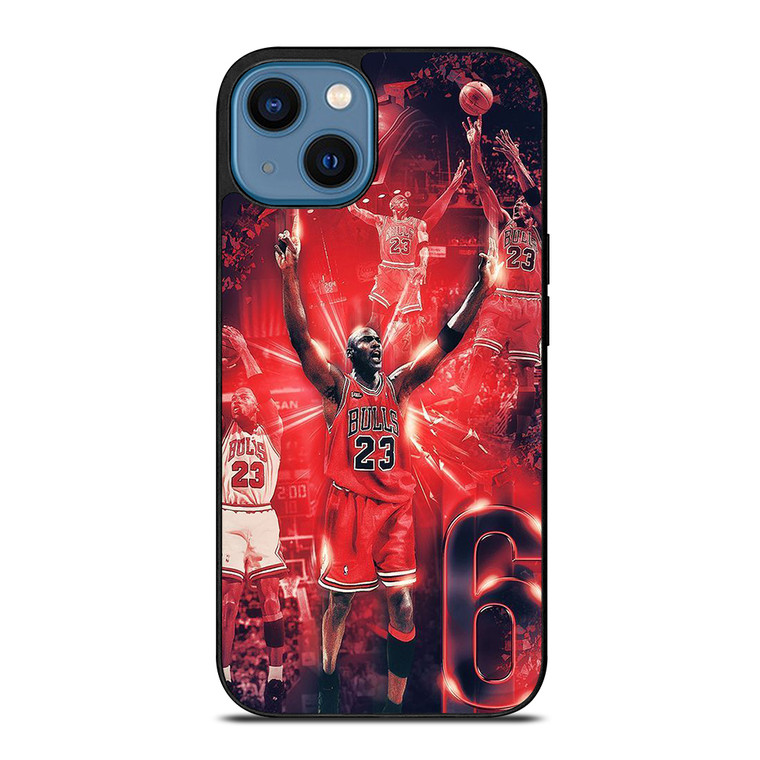 MICHAEL JORDAN COLLAGE iPhone 14 Case Cover