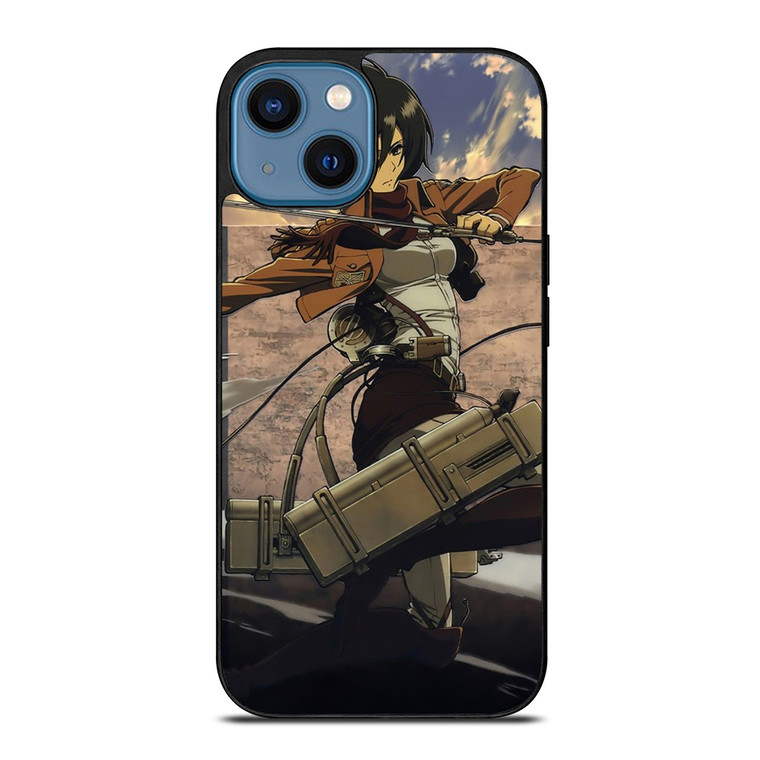 MIKASA ACKERMAN ATTACK ON TITAN ANIME iPhone 14 Case Cover MIKASA ACKERMAN ATTACK ON TITAN ANIME iPhone 14 Case Cover