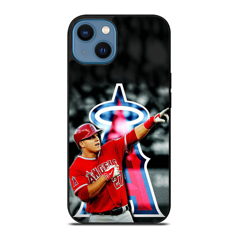 MIKE TROUT LOS ANGELES ANGELS iPhone 14 Case Cover