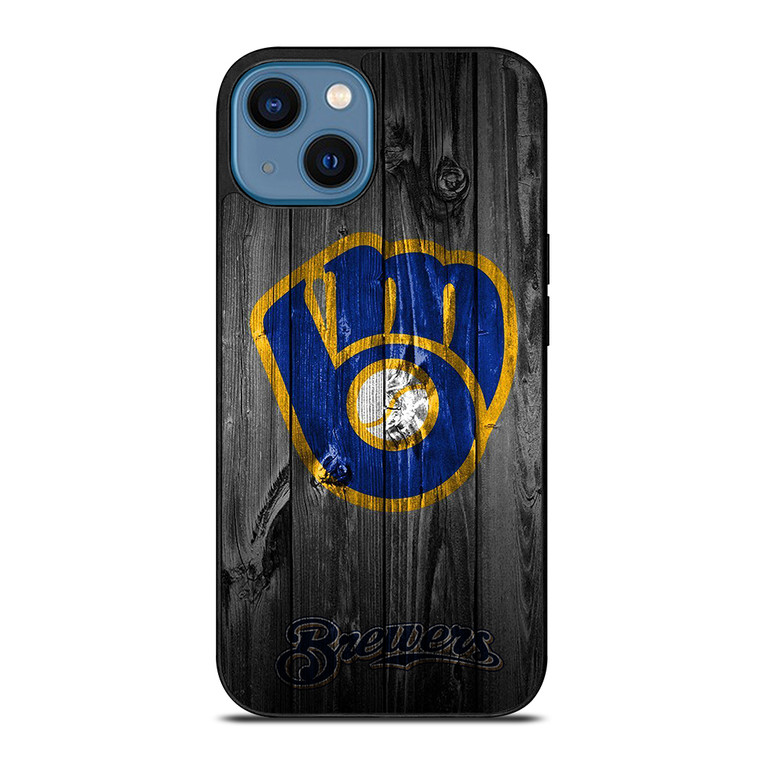 MILWAUKEE BREWERS WOODEN iPhone 14 Case Cover