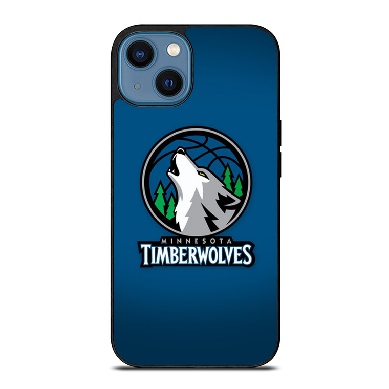 MINNESOTA TIMBERWOLVES LOGO BASKETBALL iPhone 14 Case Cover