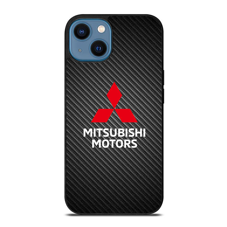 MITSUBISHI MOTORS CARBON LOGO iPhone 14 Case Cover MITSUBISHI MOTORS CARBON LOGO iPhone 14 Case Cover