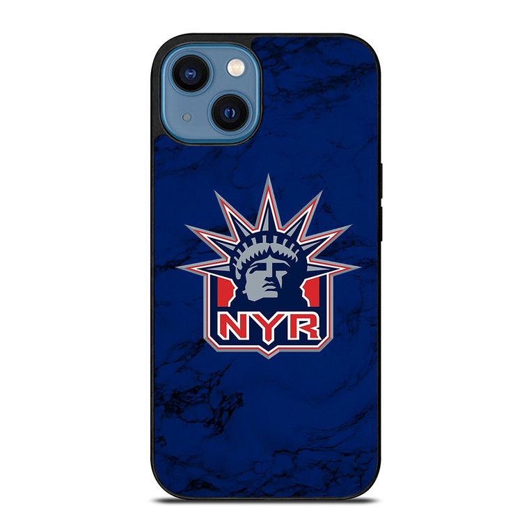 NEW YORK RANGERS MARBLE iPhone 14 Case Cover