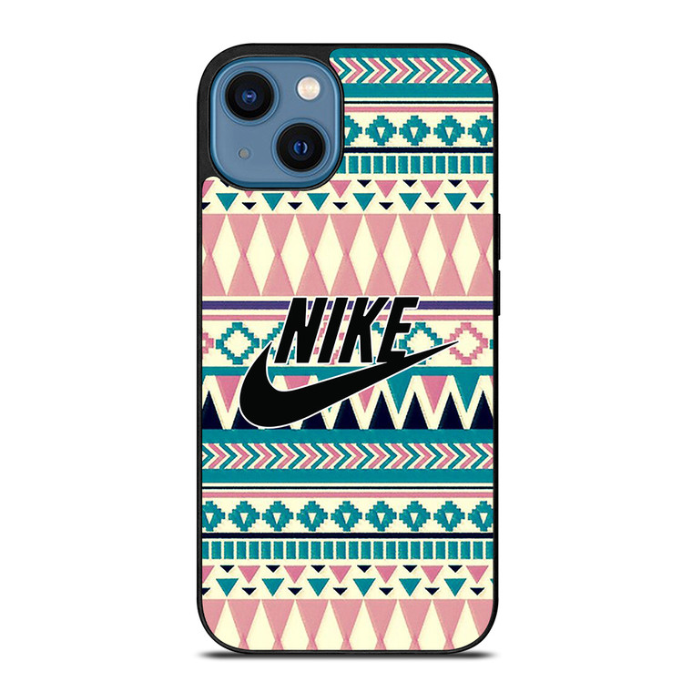 NIKE AZTEC PATTERN iPhone 14 Case Cover