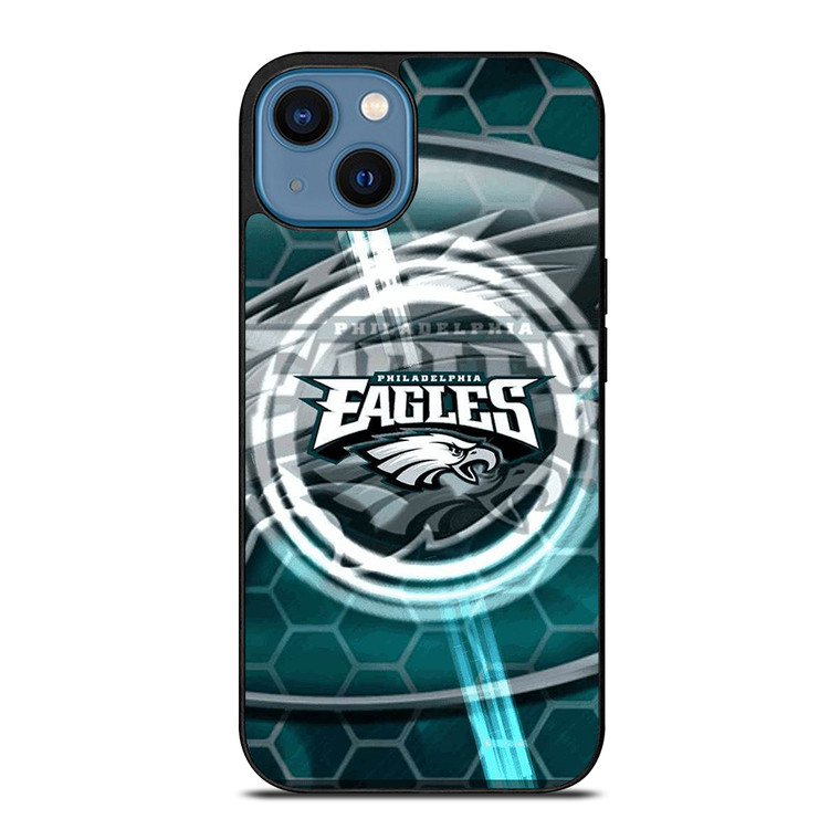 PHILADELPHIA EAGLES HEXAGON iPhone 14 Case Cover PHILADELPHIA EAGLES HEXAGON iPhone 14 Case Cover