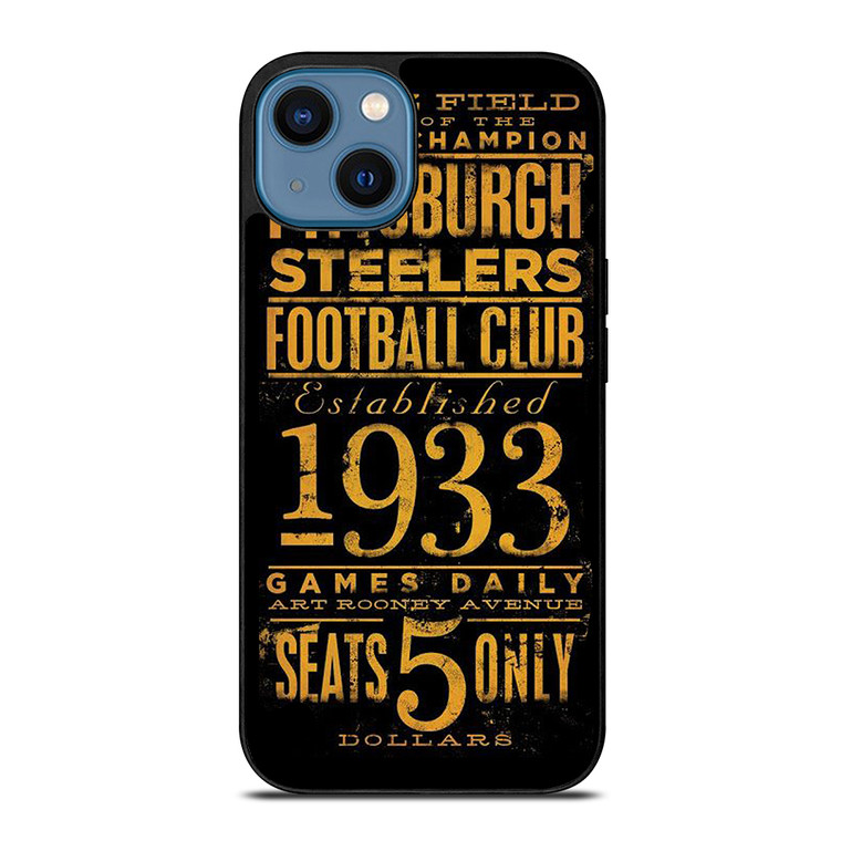 PITTSBURGH STEELERS 1933 FANS iPhone 14 Case Cover