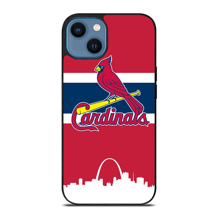 ST LOUIS CARDINALS STRIPE iPhone 14 Case Cover