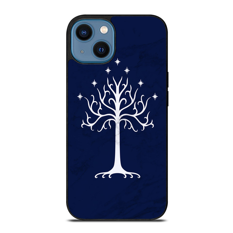 TREE OF GONDOR MARBLE LOGO iPhone 14 Case Cover TREE OF GONDOR MARBLE LOGO iPhone 14 Case Cover