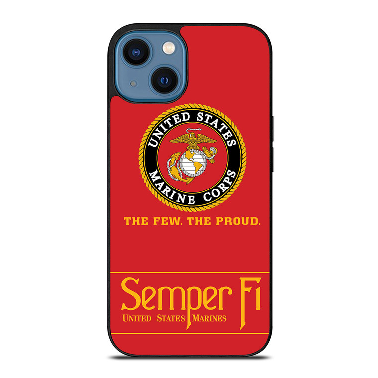 USMC MARINE SEMPER FI 2 iPhone 14 Case Cover