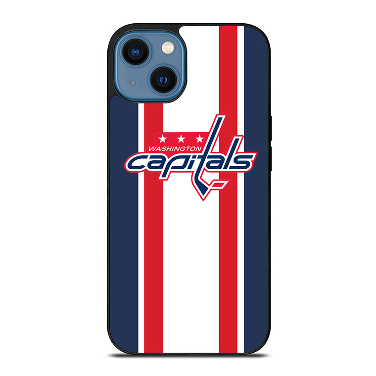 WASHINGTON CAPITALS STRIPE iPhone 14 Case Cover