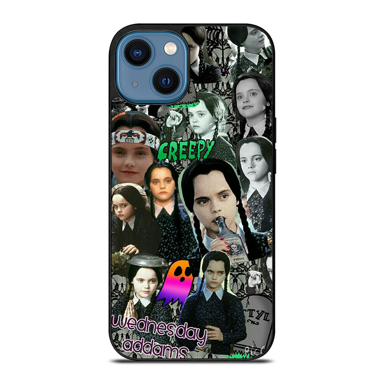 WEDNESDAY ADDAMS COLLAGE iPhone 14 Case Cover