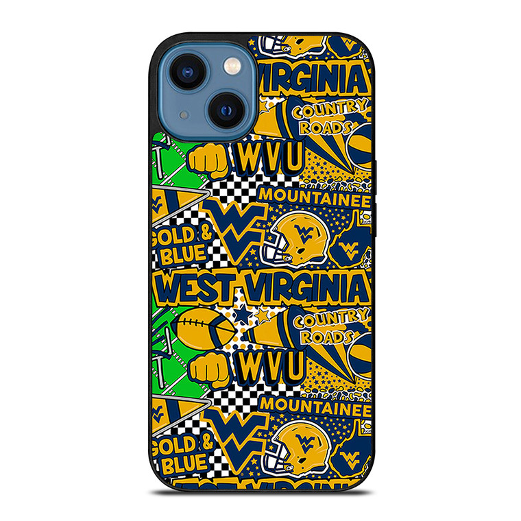 WEST VIRGINIA MOUNTAINEERS COLLAGE iPhone 14 Case Cover