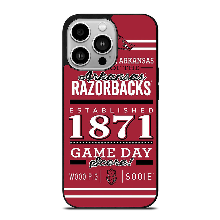 ARKANSAS RAZORBACKS 1871 iPhone 14 Pro Case Cover