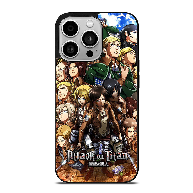 ATTACK ON TITAN CHARACTER iPhone 14 Pro Case Cover