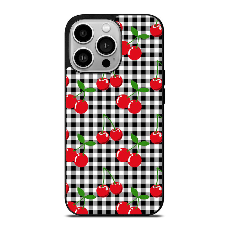 CHECKED CHERRY iPhone 14 Pro Case Cover