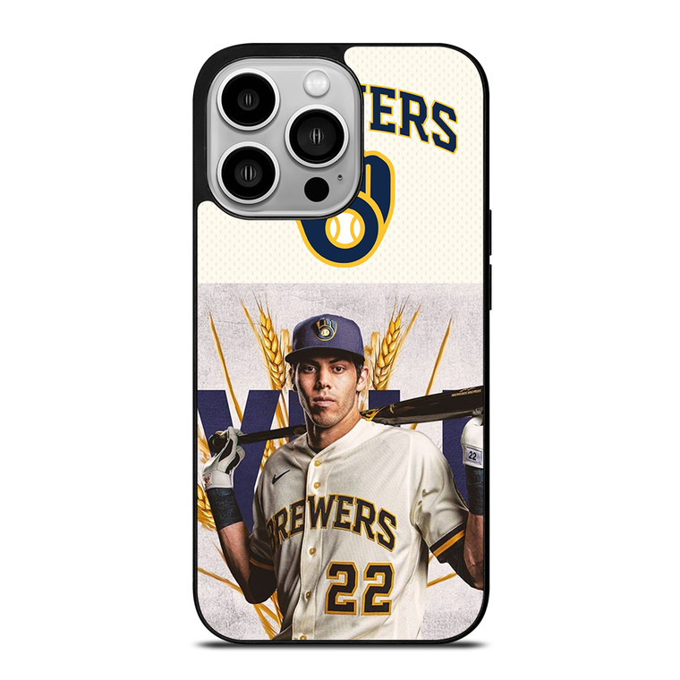CHRISTIAN YELICH MILWAUKEE BREWERS 1 iPhone 14 Pro Case Cover
