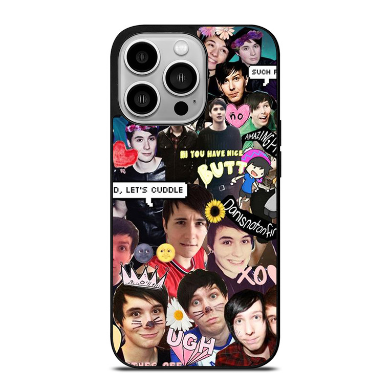 DAN AND PHIL COLLAGE 3 iPhone 14 Pro Case Cover