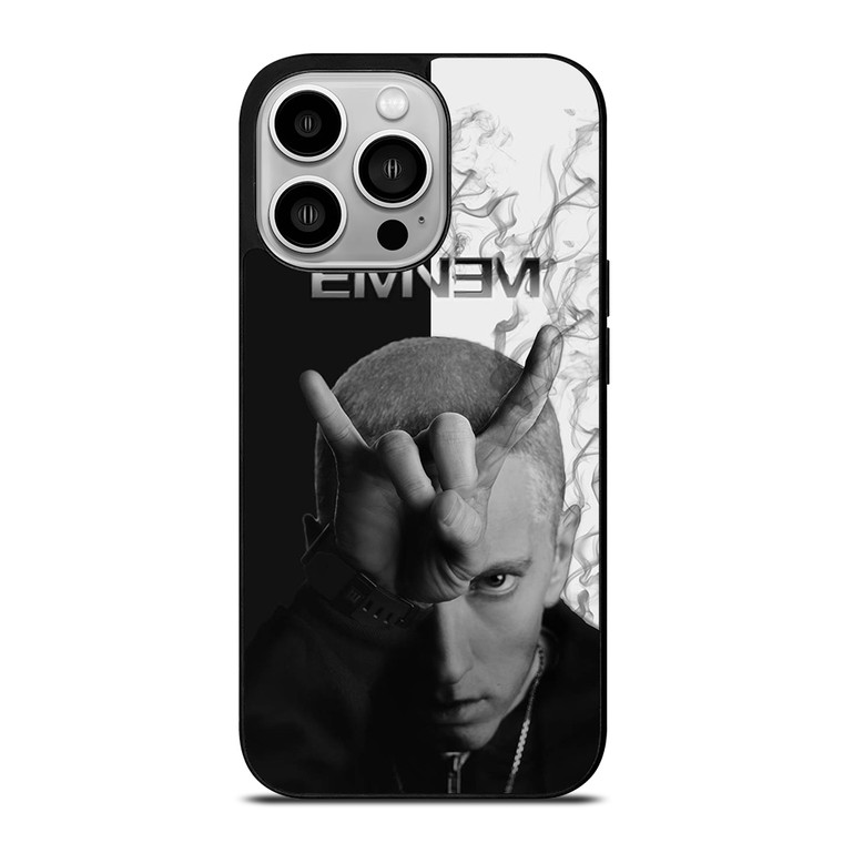EMINEM RAPPER BLACK WHITE iPhone 14 Pro Case Cover