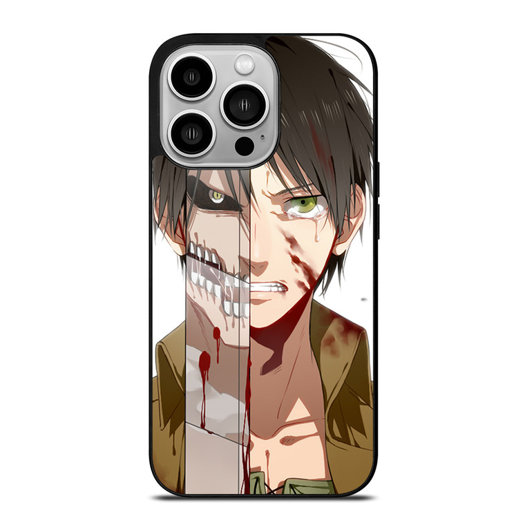 EREN YEAGER FACE ATTACK ON TITAN iPhone 14 Pro Case Cover
