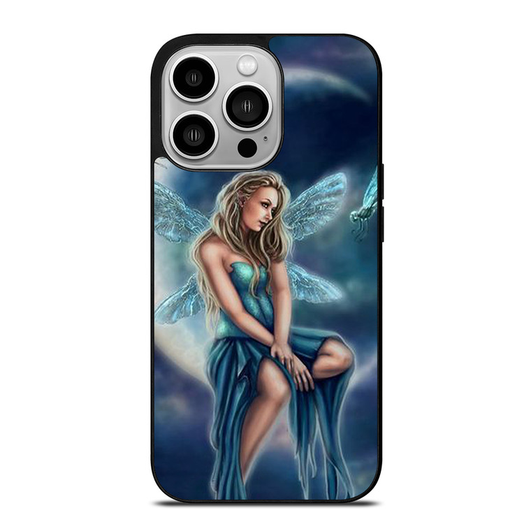 FAIRY DRAGONFLIES MOON iPhone 14 Pro Case Cover