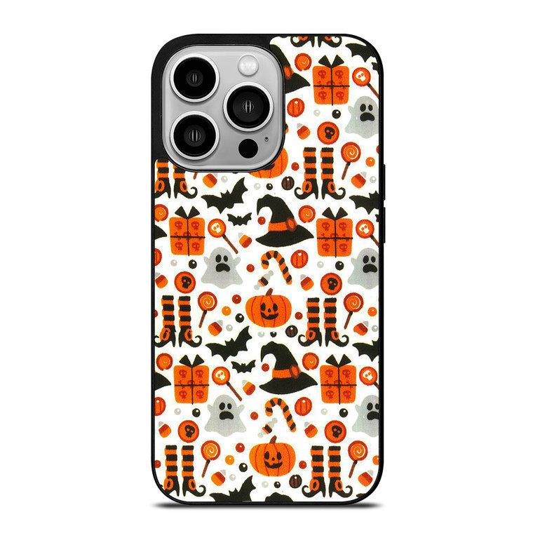 HALLOWEEN WITCH PUMPKIN PATTERN iPhone 14 Pro Case Cover