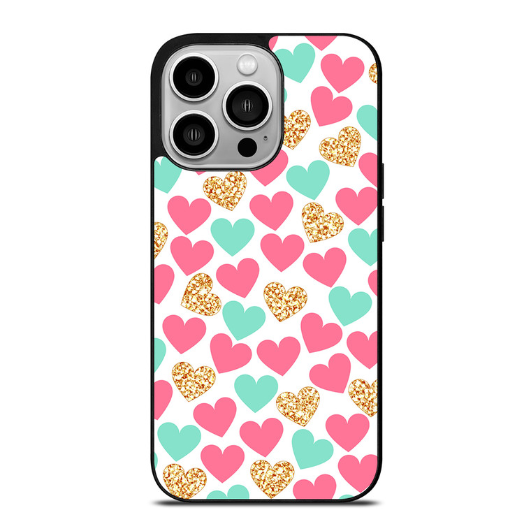 HEARTS AESTHETIC iPhone 14 Pro Case Cover