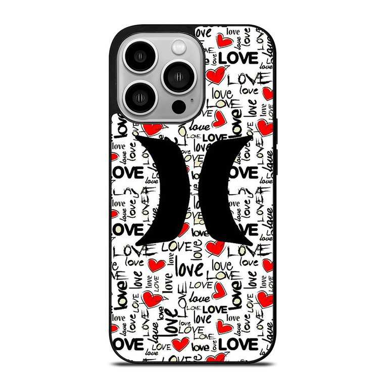 HURLEY LOGO PATTERN iPhone 14 Pro Case Cover