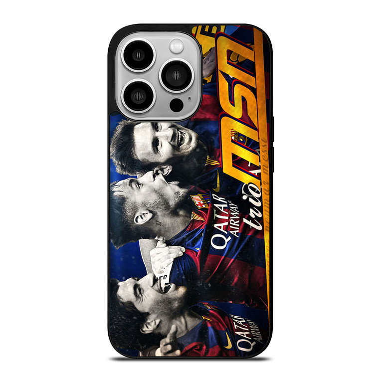 MESSI SUAREZ NEYMAR MSN 1 iPhone 14 Pro Case Cover
